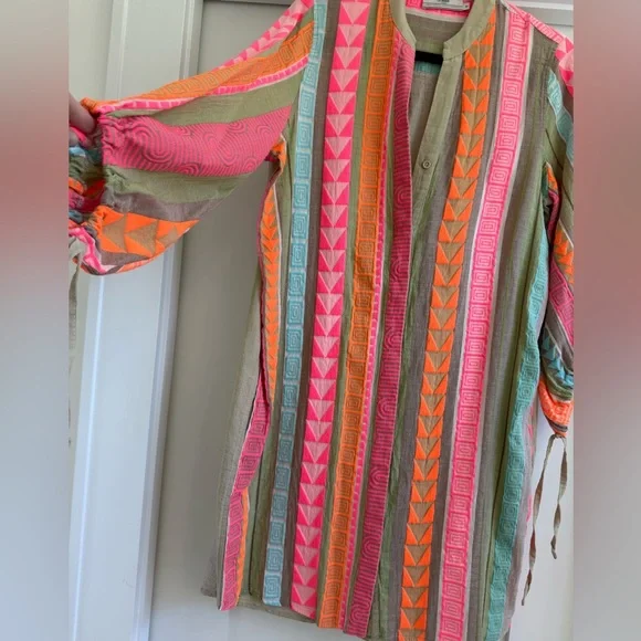 Devotion TWINS Multicolor Geometric Swim Cover-Up - Picture 3 of 5